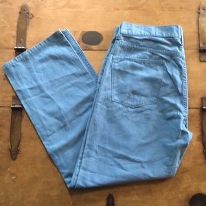 Mens Club Monaco Chino Button Up Pants Size 36 Blue